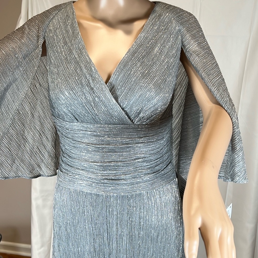 Stunning, sparkly, elegant, silver party dress by SLNY.